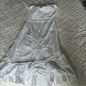 Elegant White High Low Dress